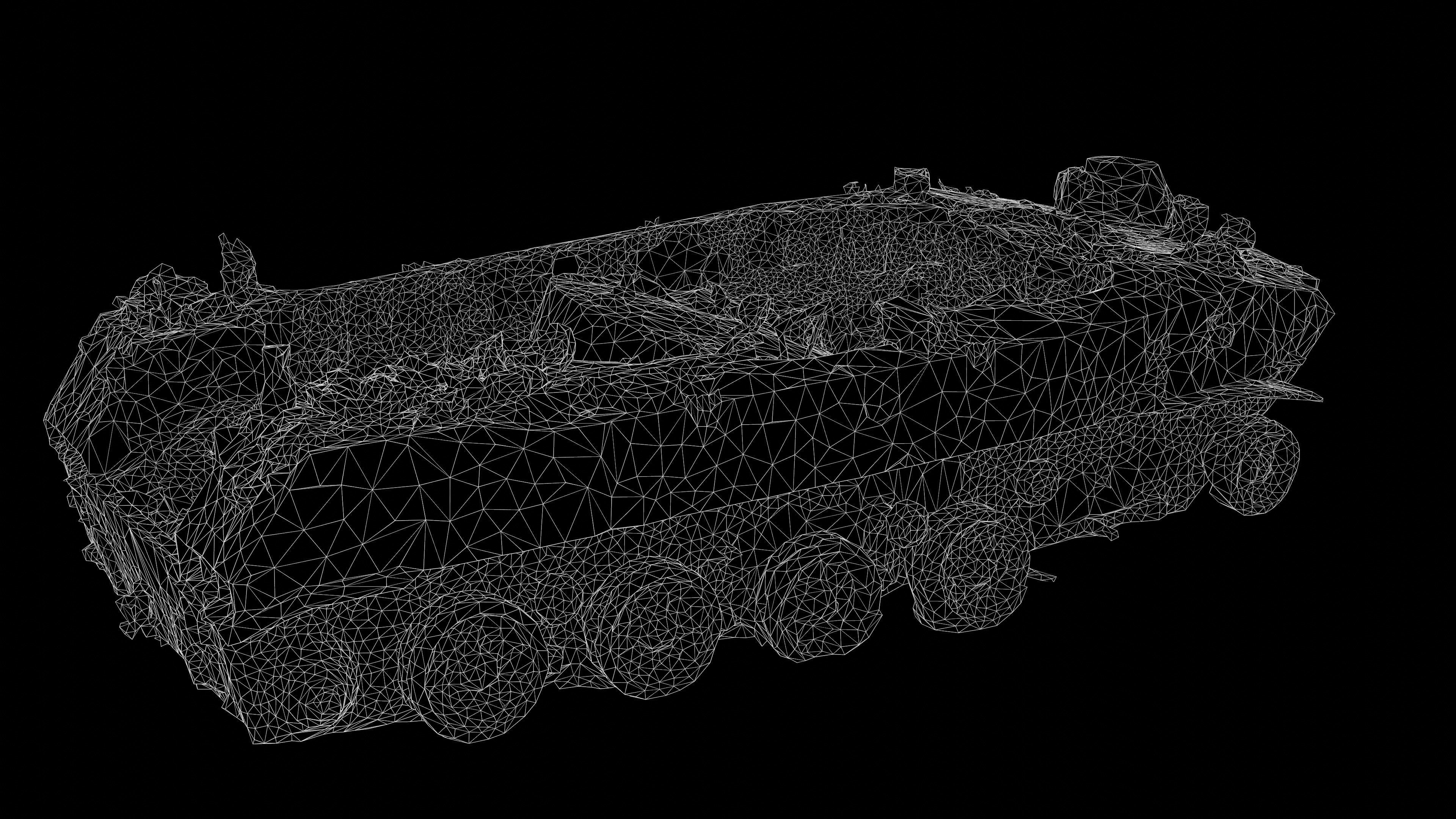 Destroyed and burnt Russian BMD-2 Photoscan PBR Game Ready Low-poly 3D model_11