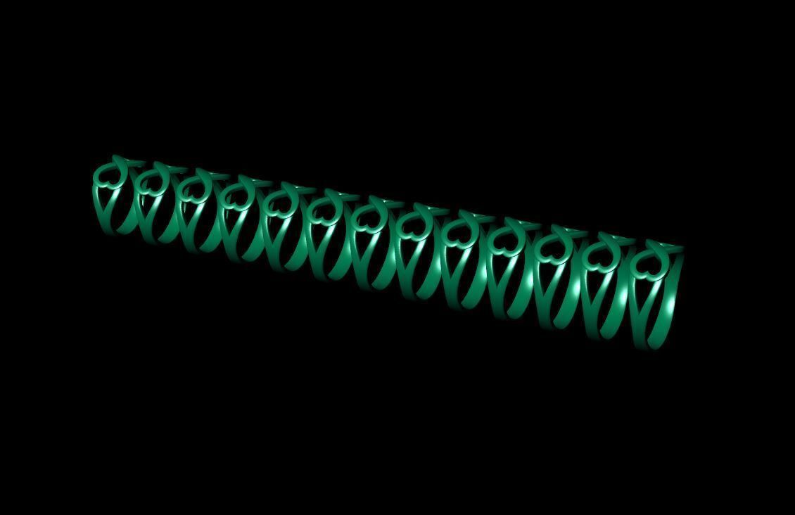 Infinity Heart Ring 3D print model_16