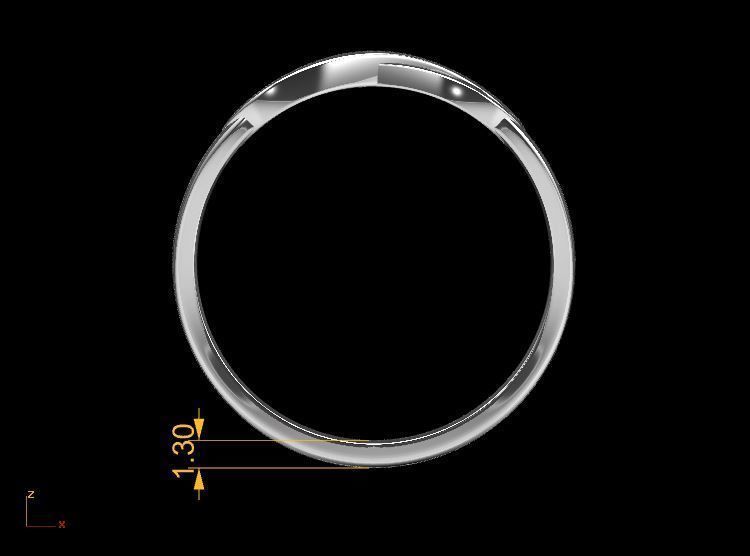 Infinity Heart Ring 3D print model_9