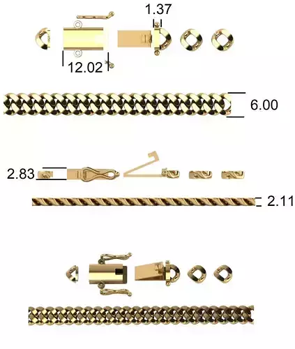 3DM Formet Cuba chain 6mm