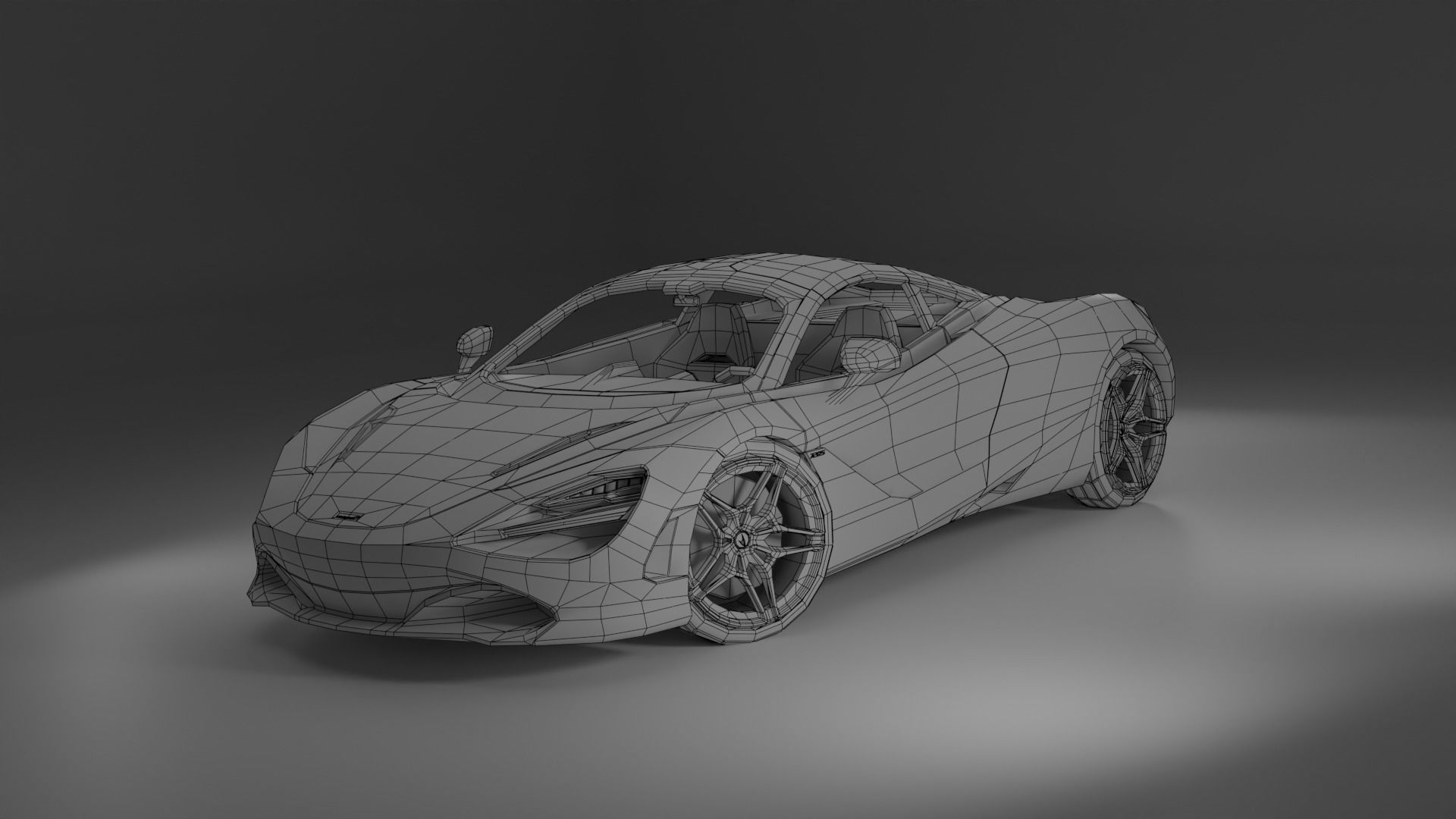 McLaren 720S Low-poly 3D model_7