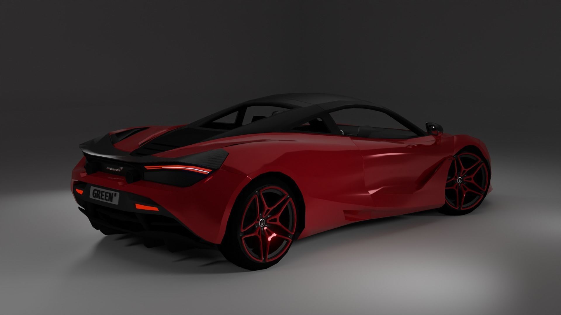 McLaren 720S Low-poly 3D model_1
