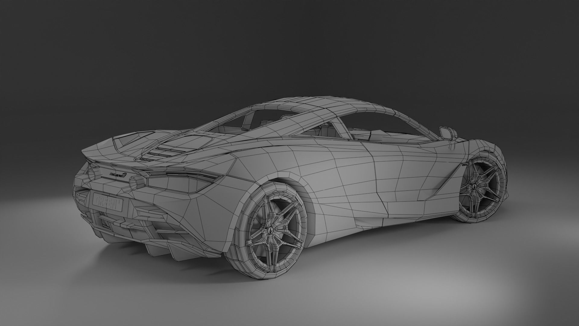 McLaren 720S Low-poly 3D model_6