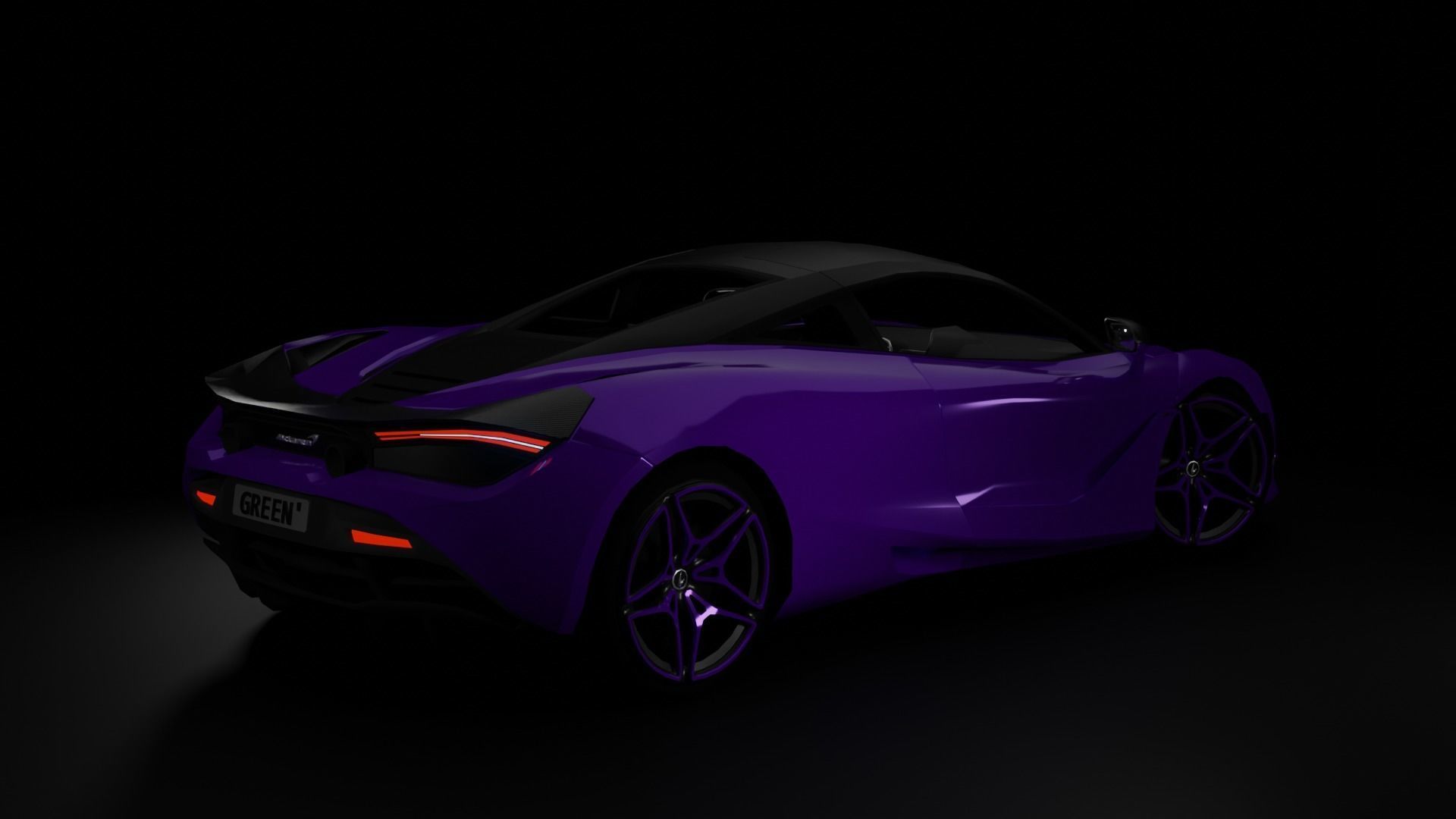 McLaren 720S Low-poly 3D model_5