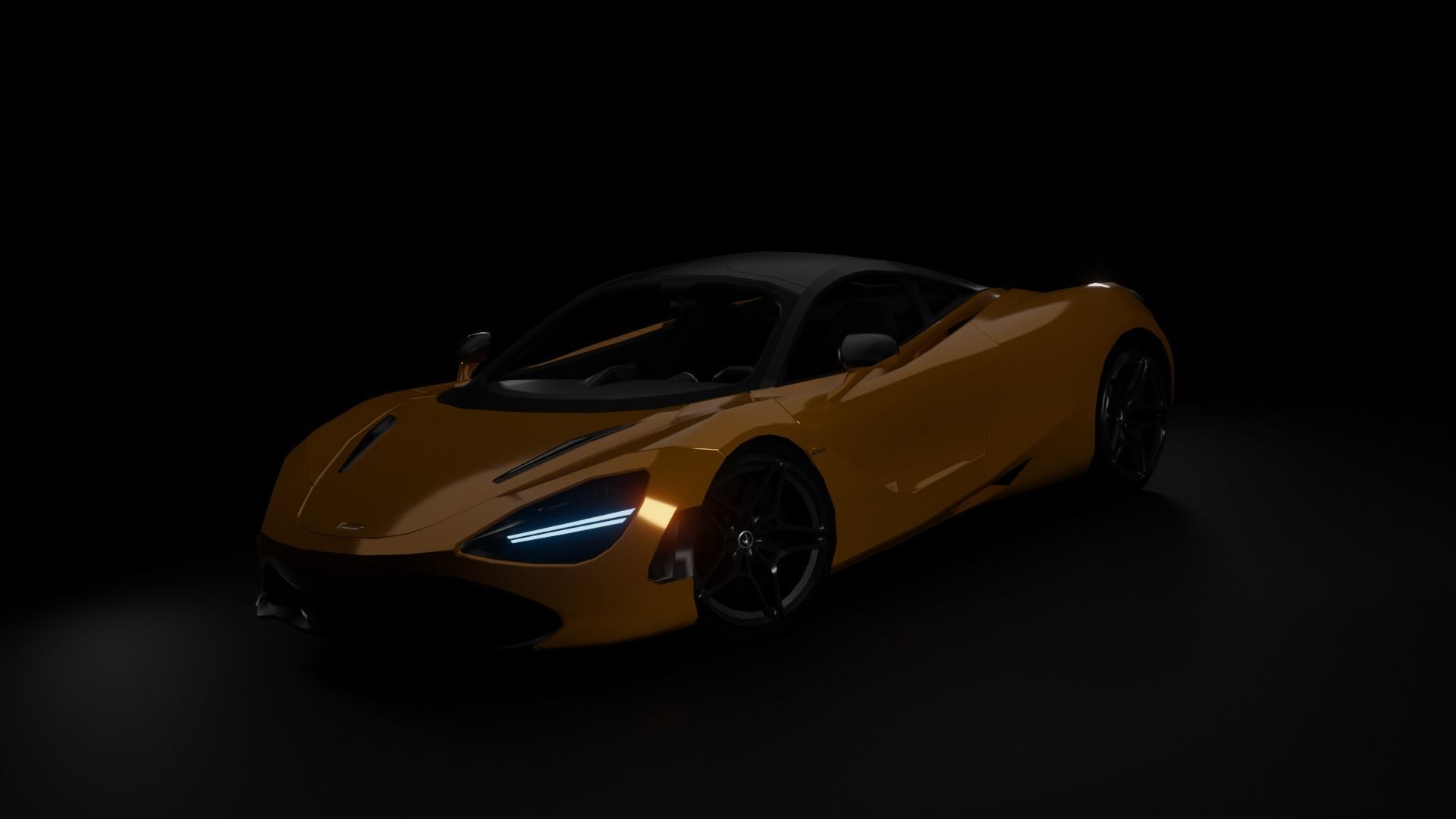 McLaren 720S Low-poly 3D model_2
