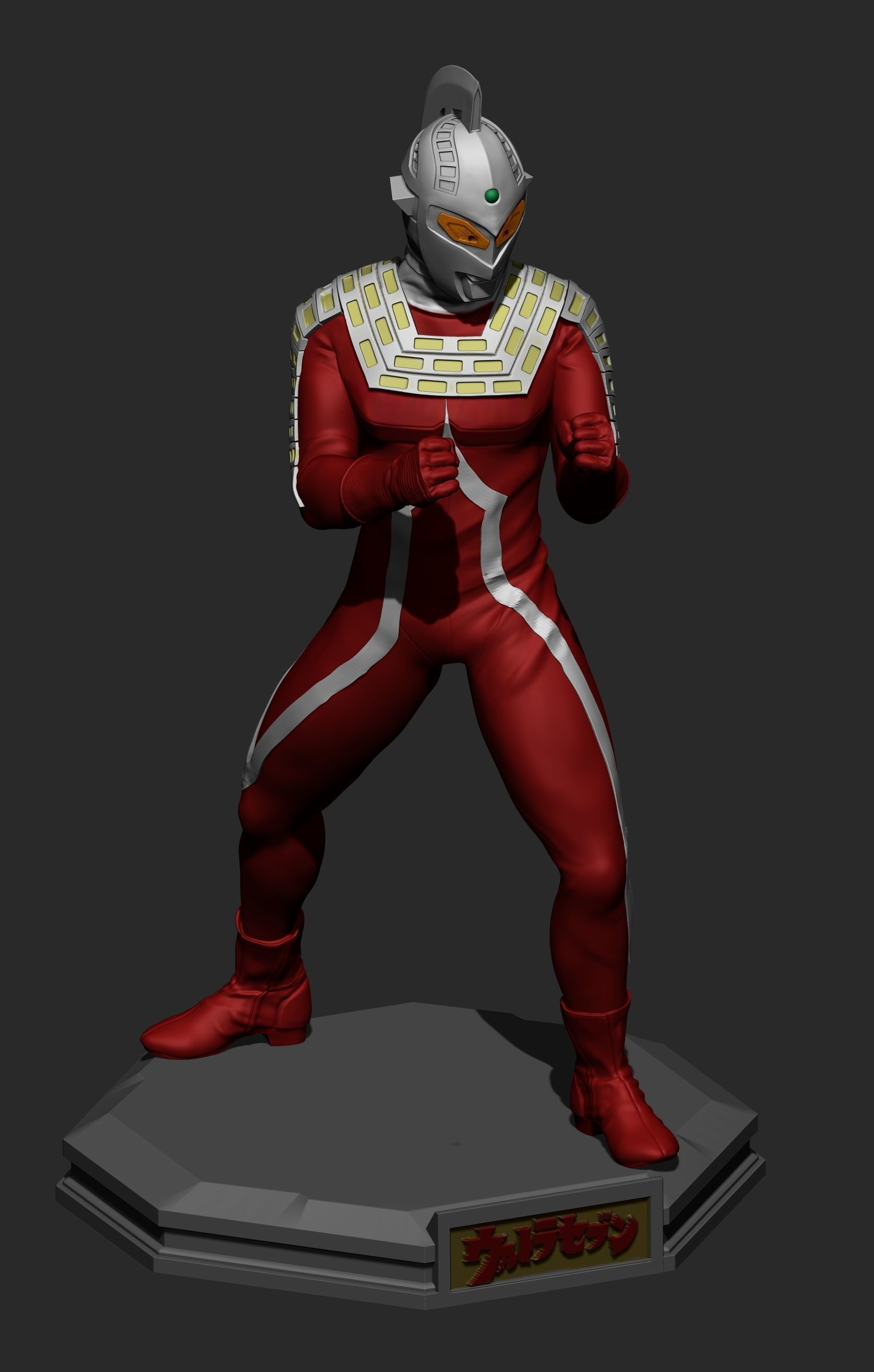 Ultraseven super hero 3D print model_3