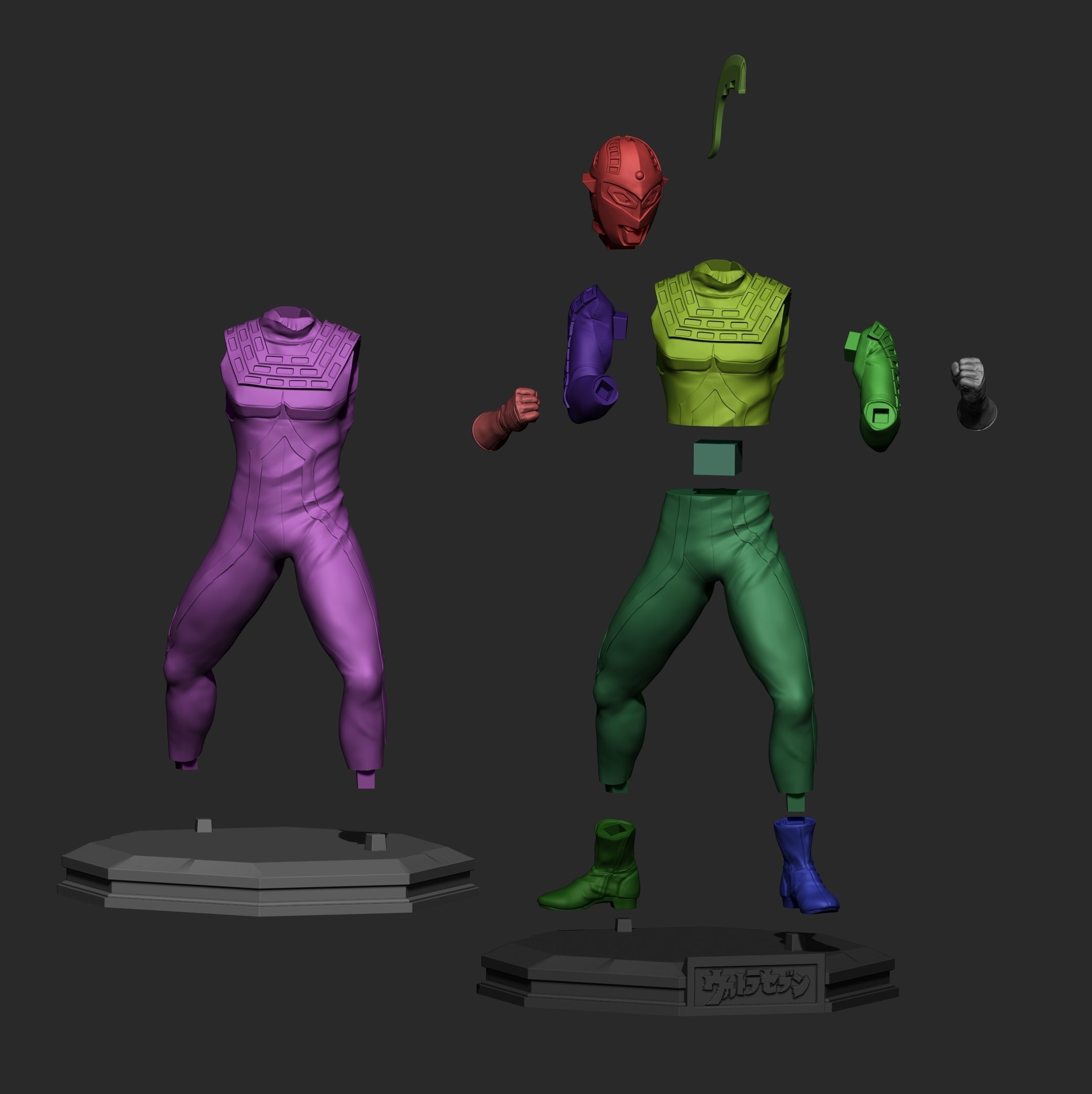 Ultraseven super hero 3D print model_9