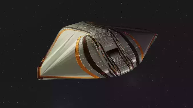 Spaceship 002 3D model