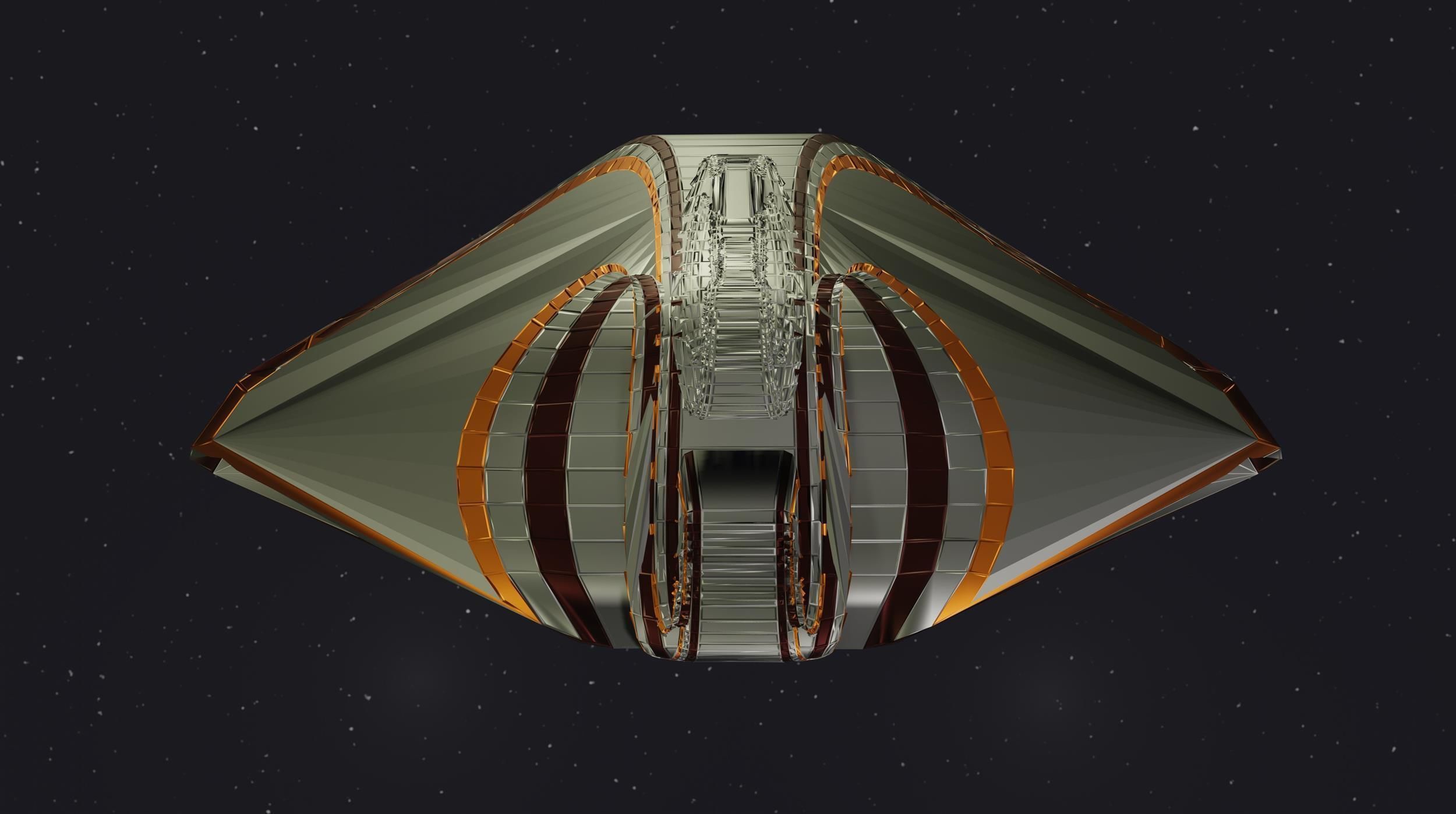 Spaceship 002 3D model_2