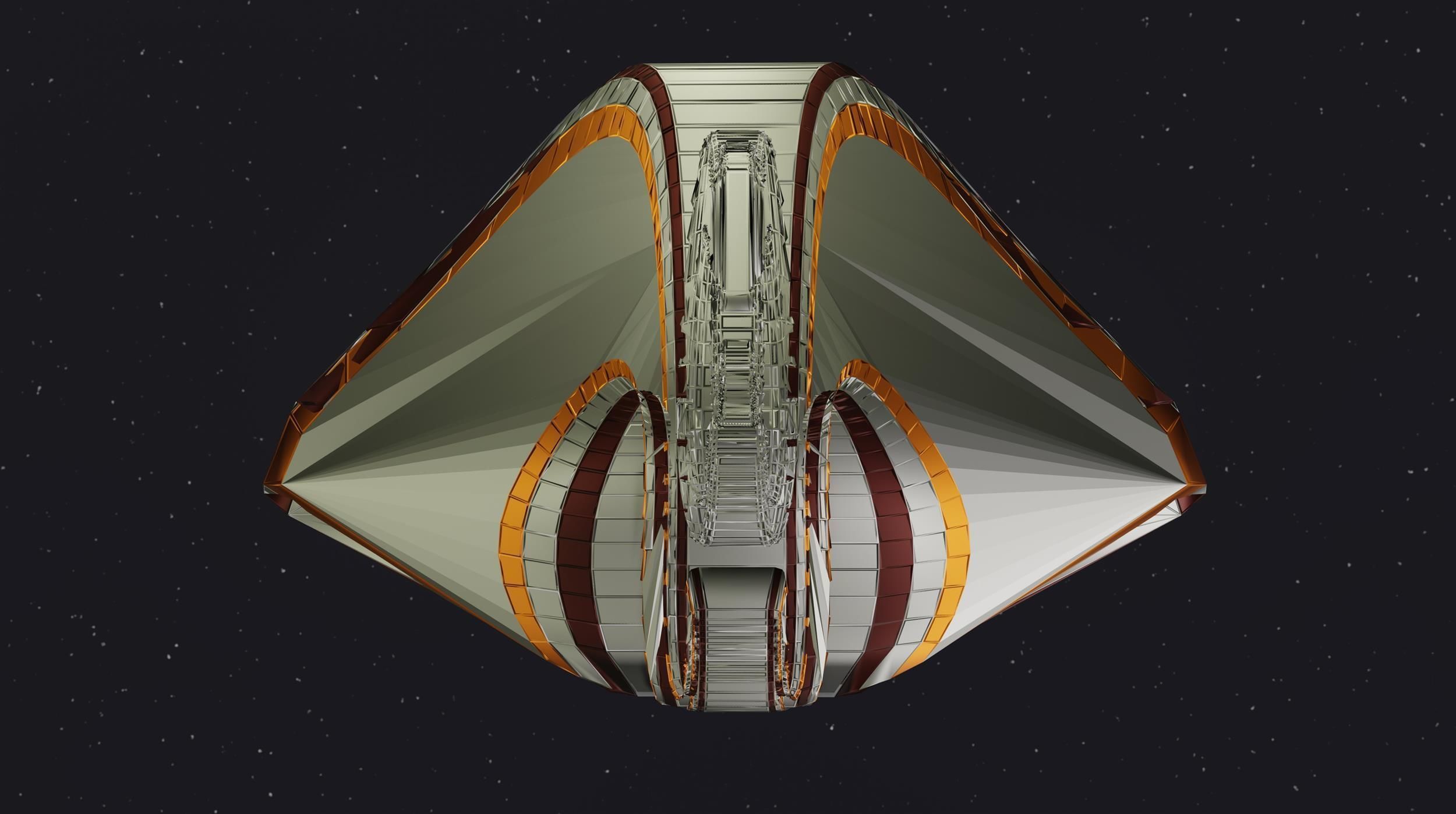 Spaceship 002 3D model_3