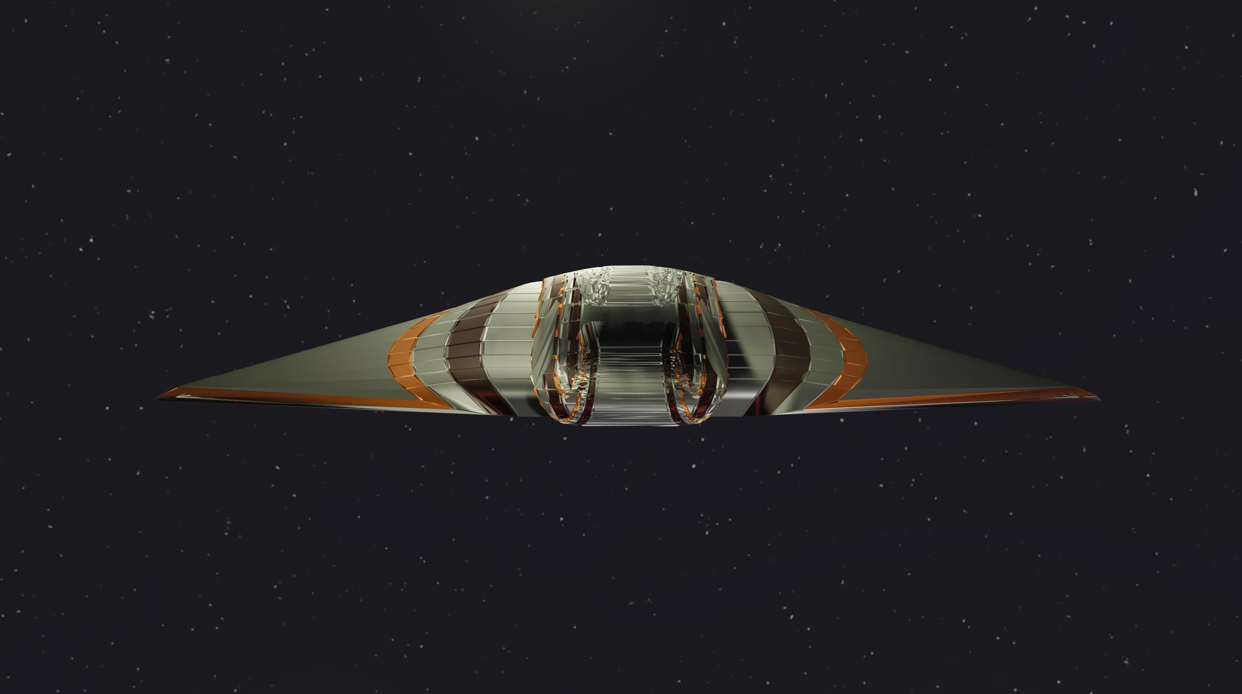 Spaceship 002 3D model_1