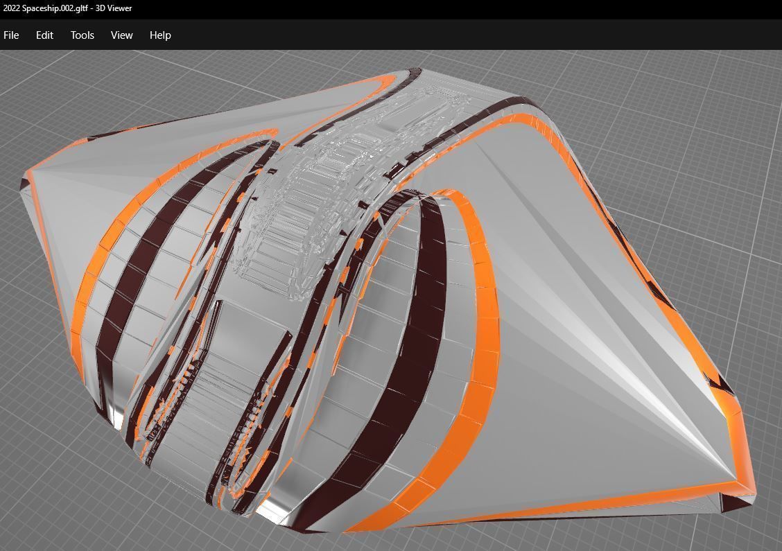 Spaceship 002 3D model_9