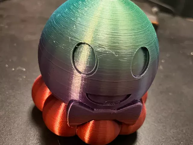 Cute Octopus With Bow Tie Free 3D print model