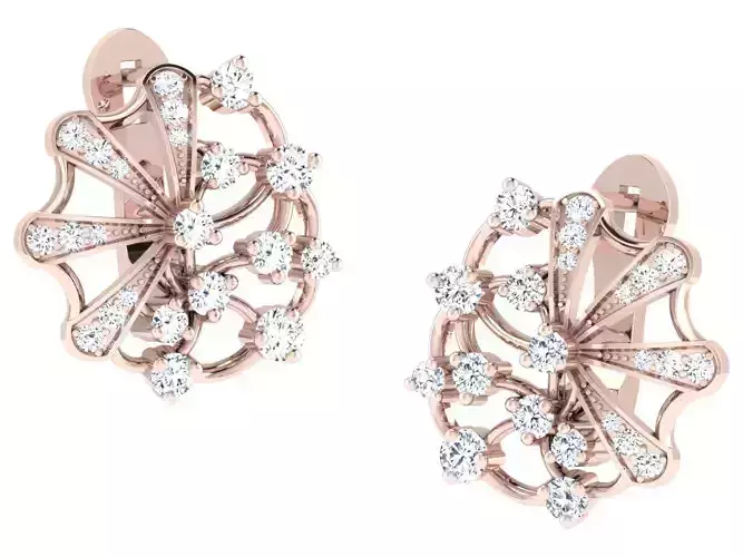 Delicate Fine Diamond Earrings