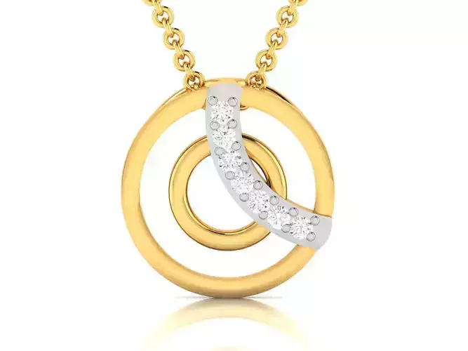 Women Diamond Pendant 3D print model