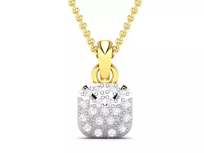 Women Diamond Pendant 3D print model