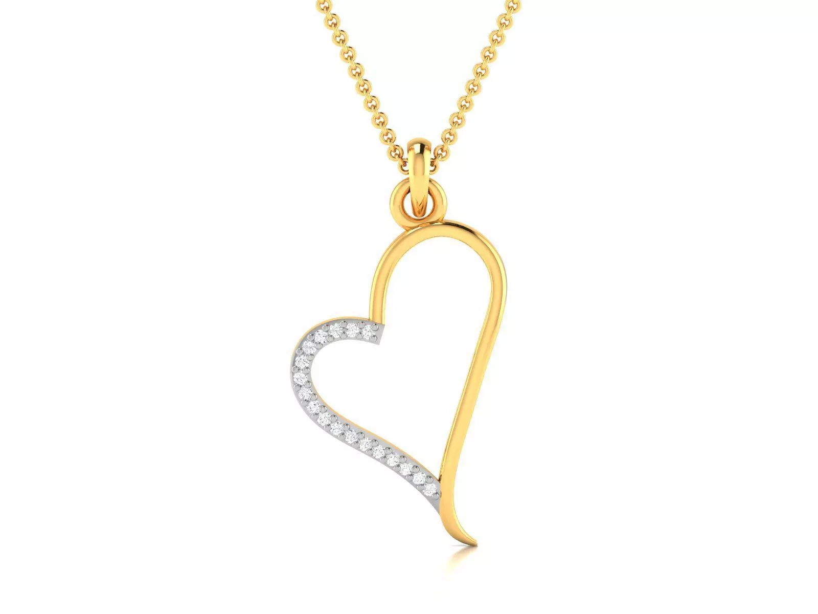 Women Diamond Pendant 3D print model