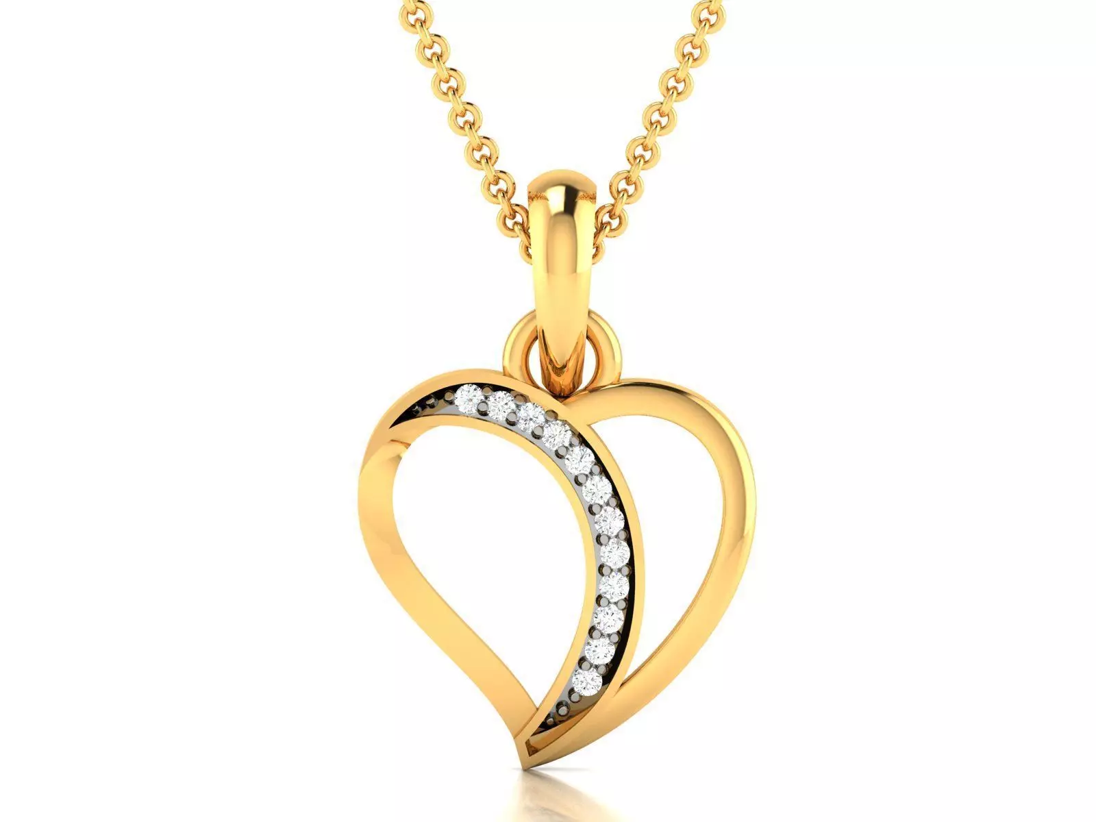 Women Diamond Pendant 3D print model