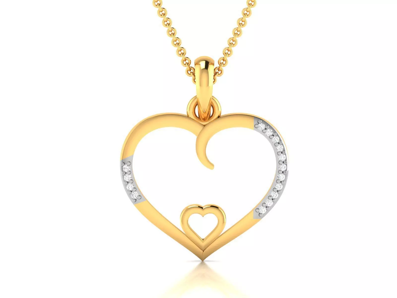 Women Diamond Pendant 3D print model