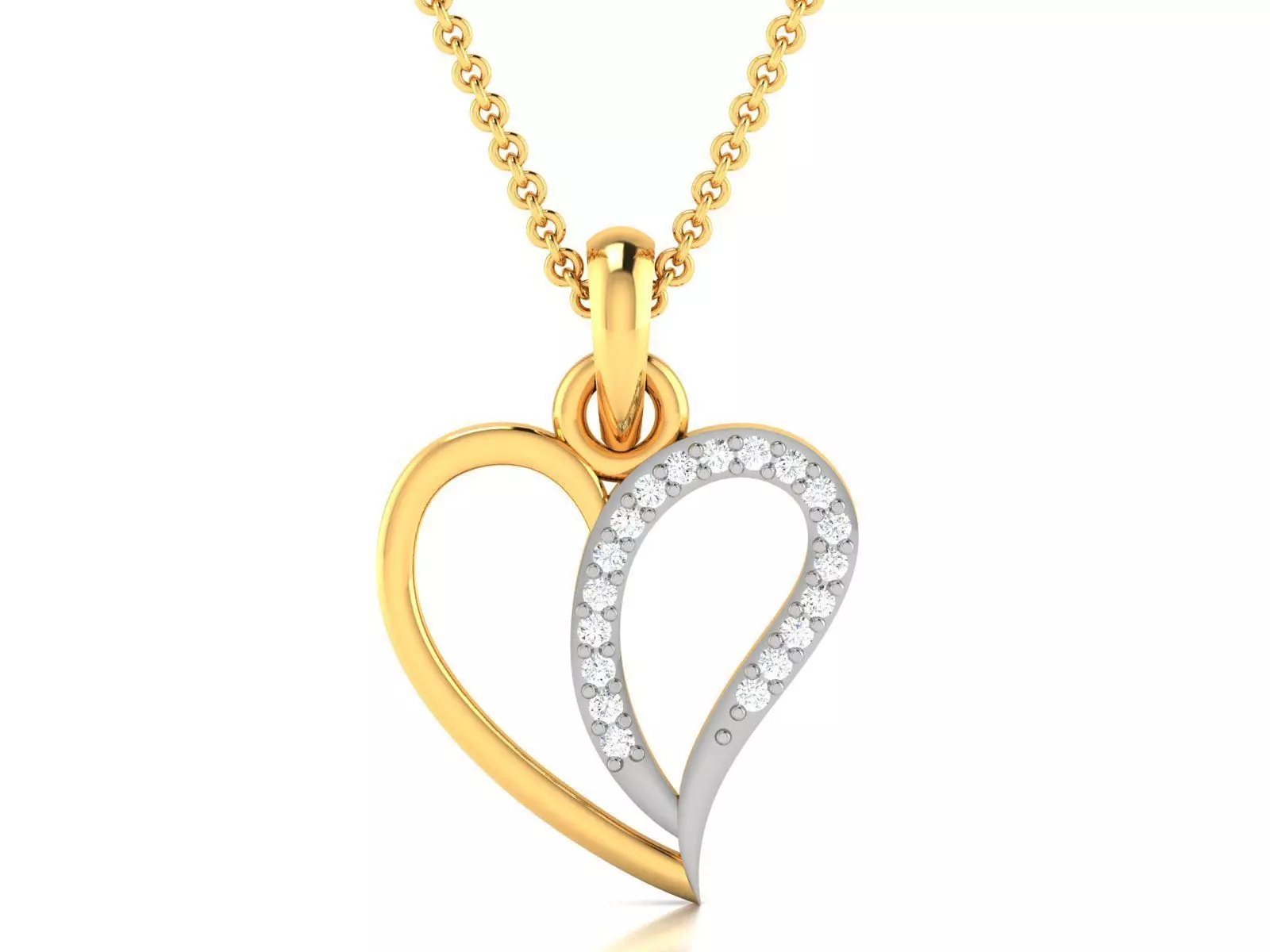Women Diamond Pendant 3D print model