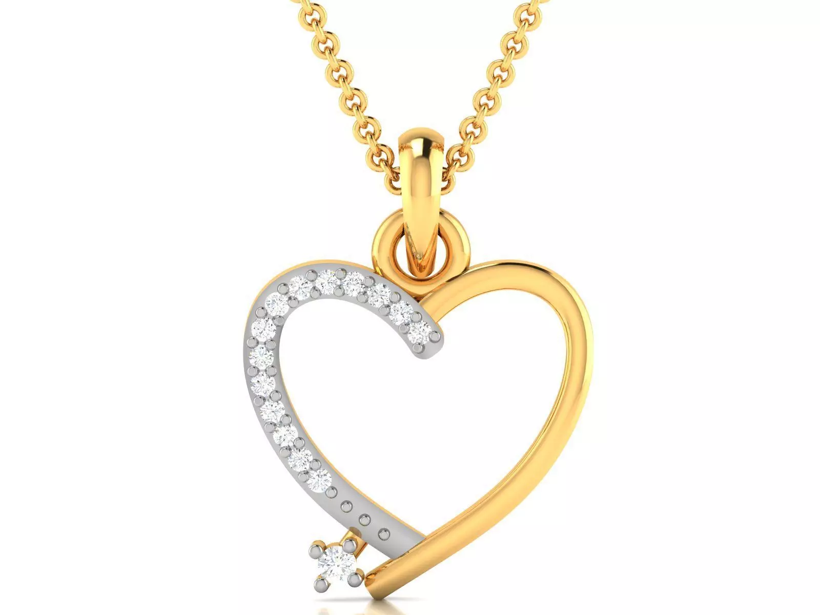 Women Diamond Pendant 3D print model