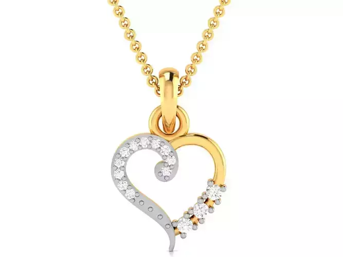Women Diamond Pendant 3D print model