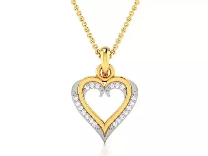 Women Diamond Pendant 3D print model