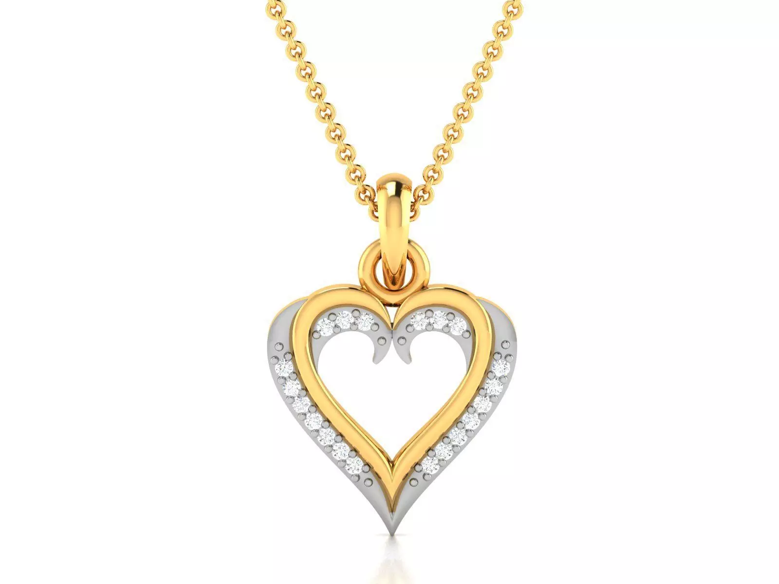 Women Diamond Pendant 3D print model