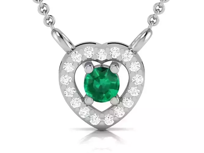 Women Diamond Pendant 3D print model