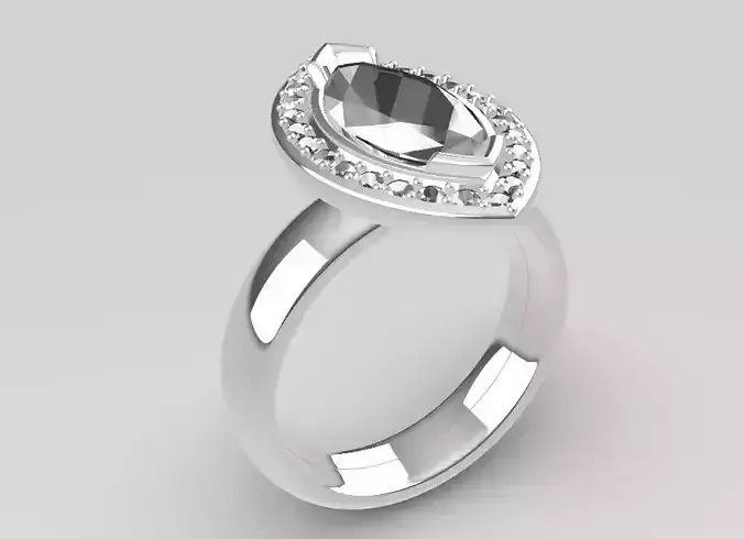 Halo Engagement Ring