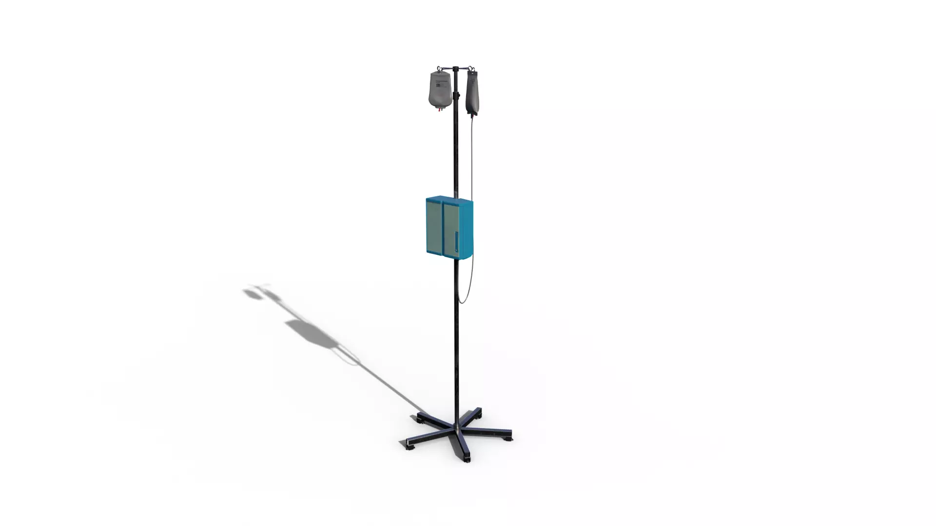 Serum hospital bed 3D model_0