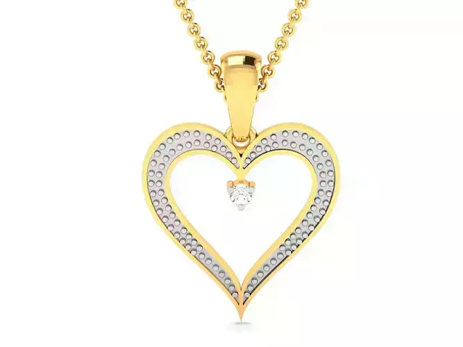 Women Diamond Pendant 3D print model