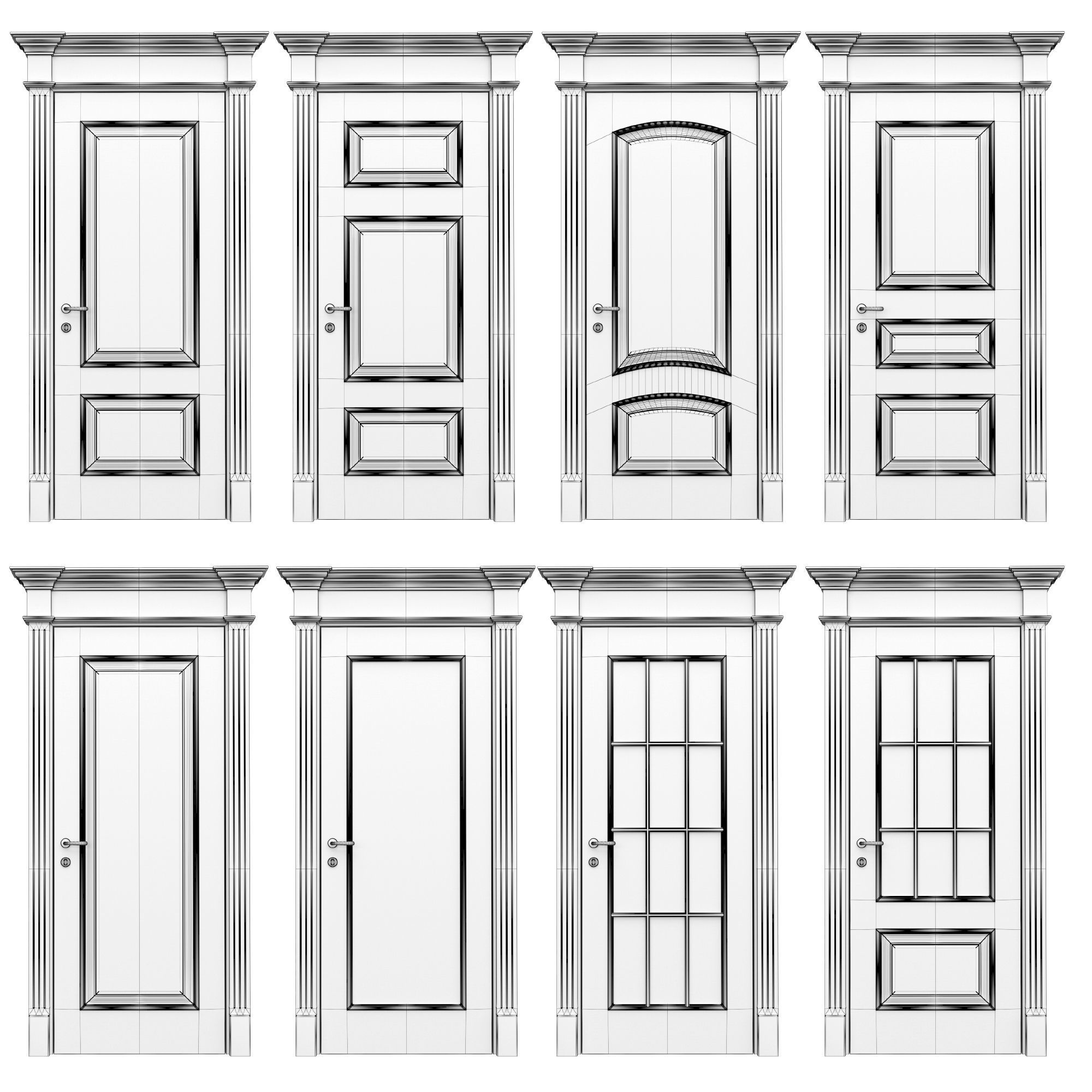 Doors Dorian Belvedere 3D model_2