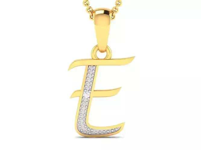 Alphabet Pendant - E