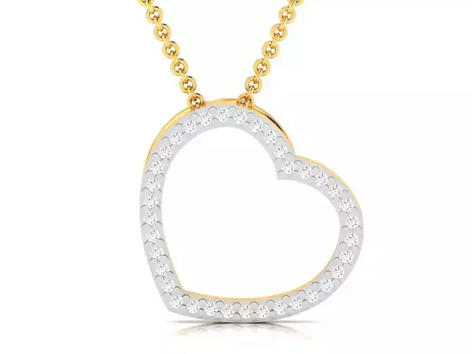 Women Diamond Pendant 3D print model