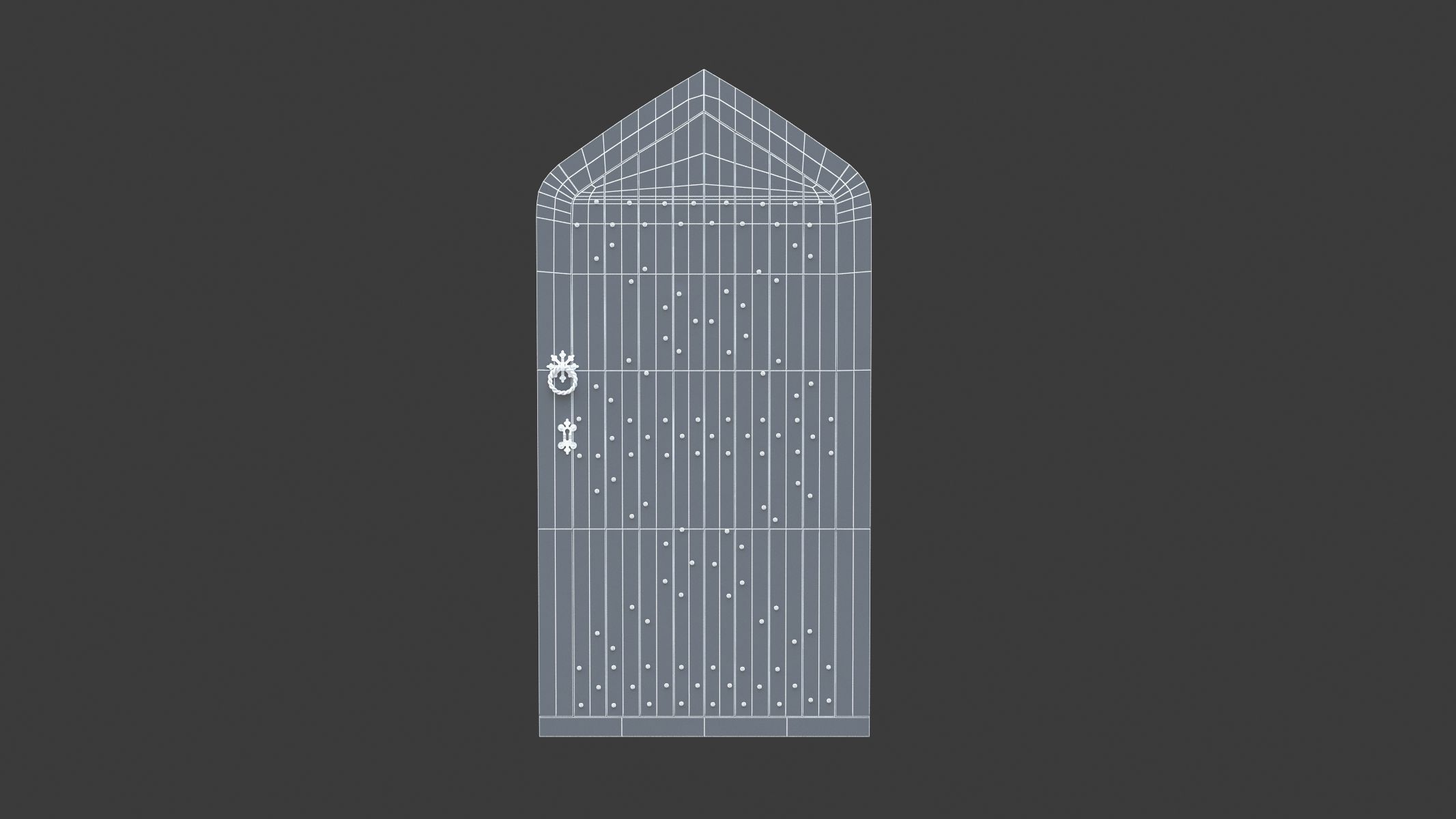 10 Castle Doors Low Poly Collection Low-poly 3D model_21