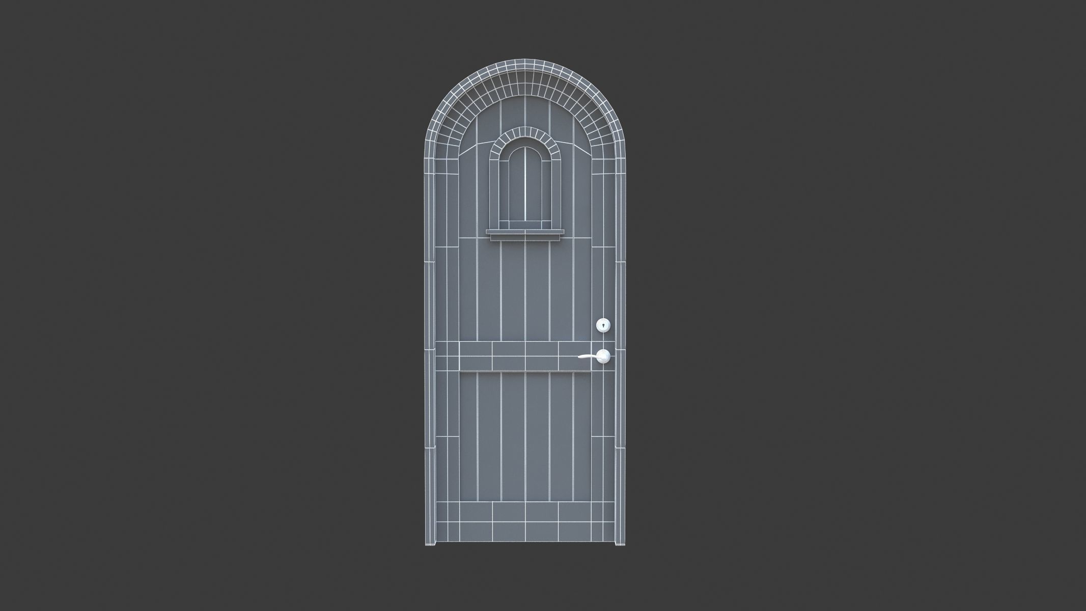 10 Castle Doors Low Poly Collection Low-poly 3D model_5