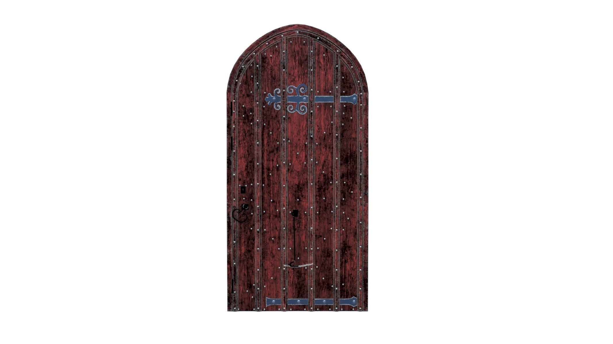 10 Castle Doors Low Poly Collection Low-poly 3D model_14