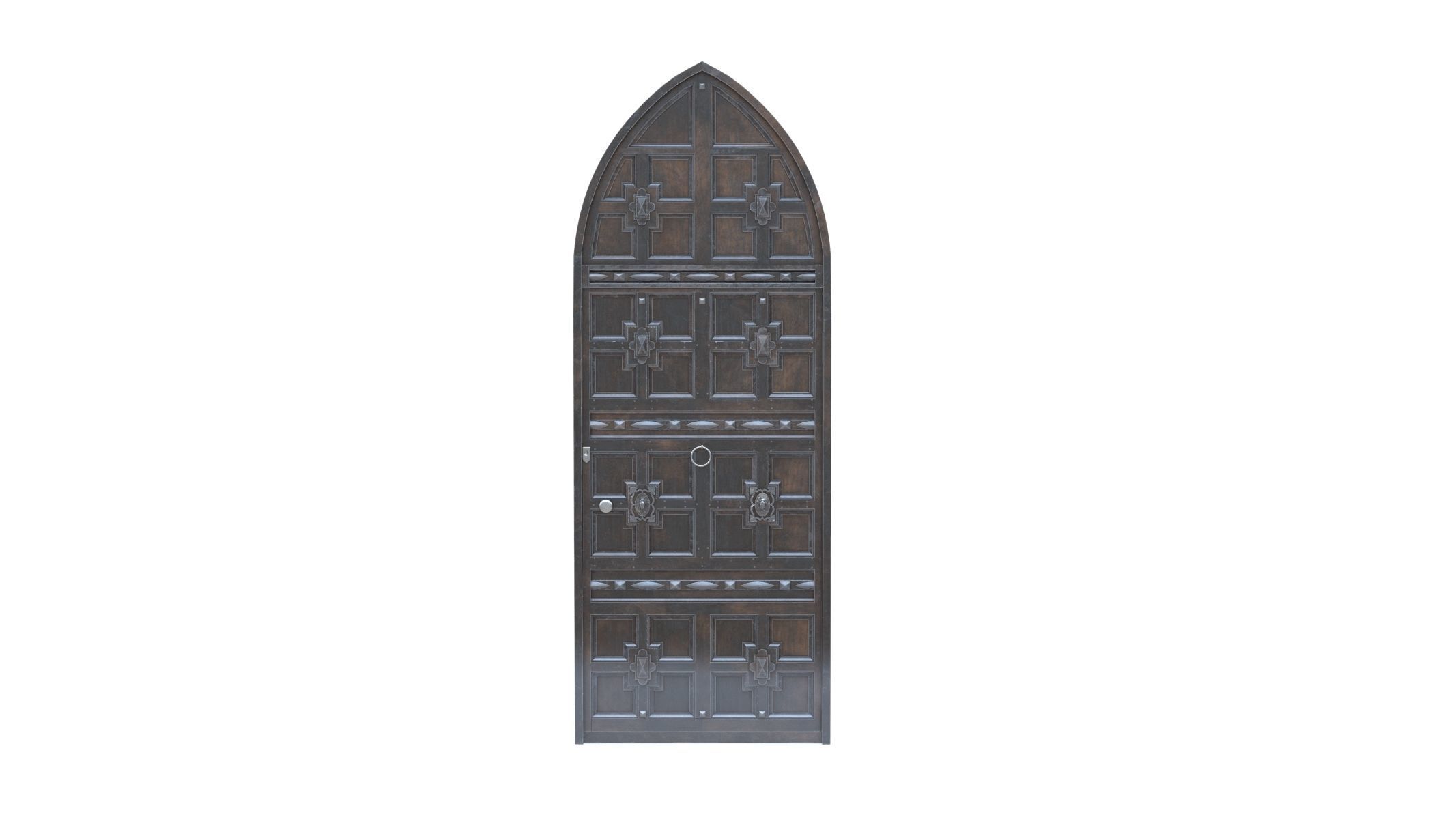 10 Castle Doors Low Poly Collection Low-poly 3D model_12