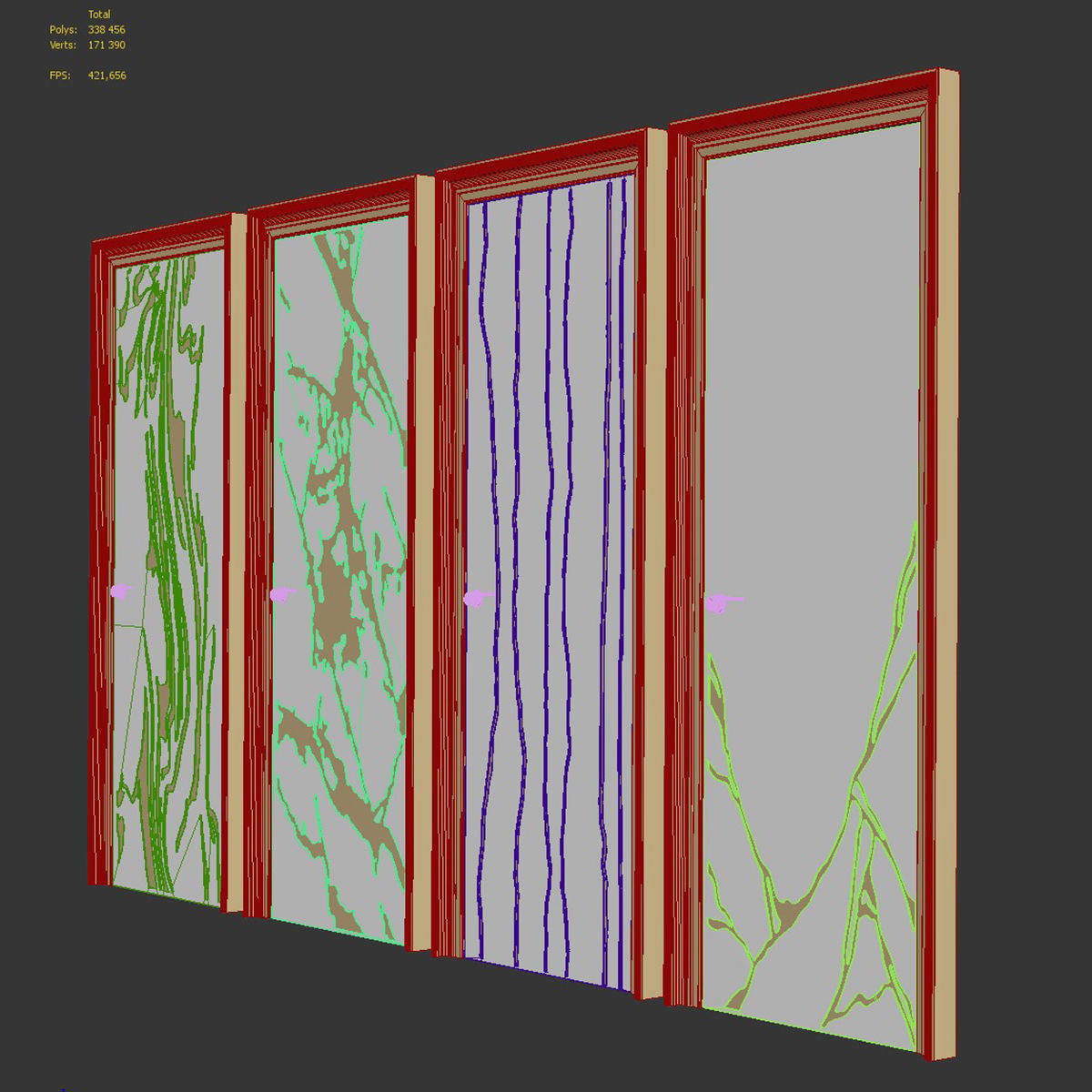 Geona Doors 3D model_4