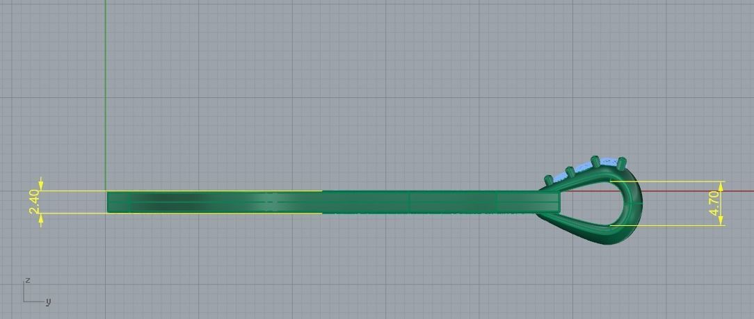 Pendant in the form of fire Model 1630 3D print model_8