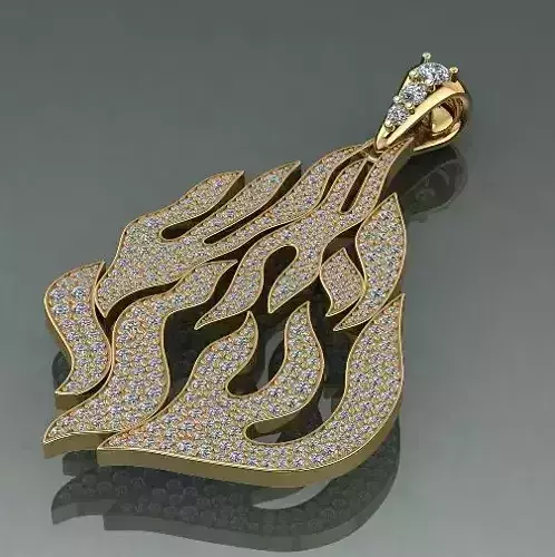Pendant in the form of fire Model 1630