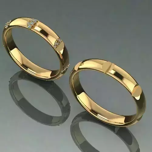 Two rings large and small size Model 1655