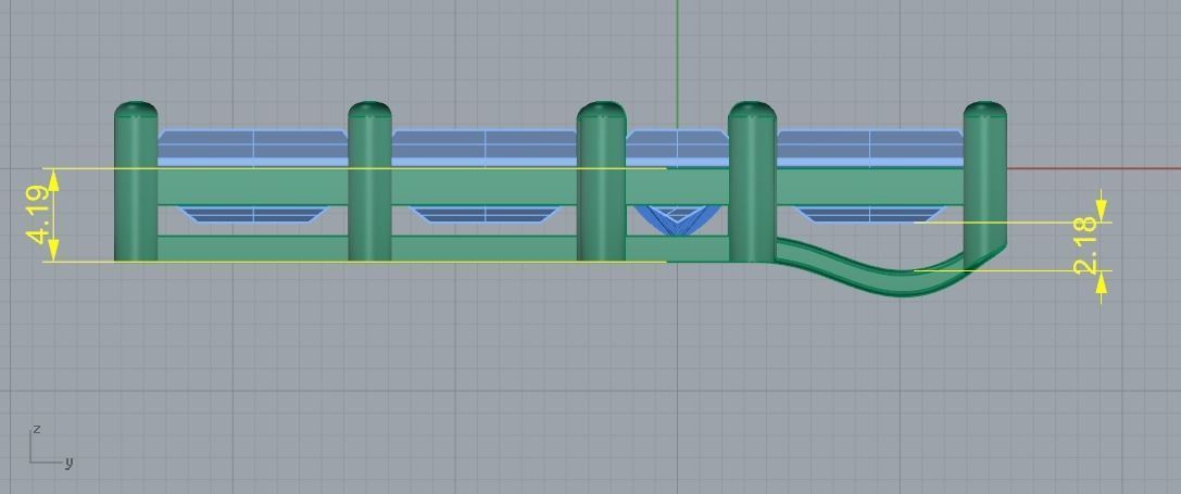 Pendant cross Model 1653 3D print model_6