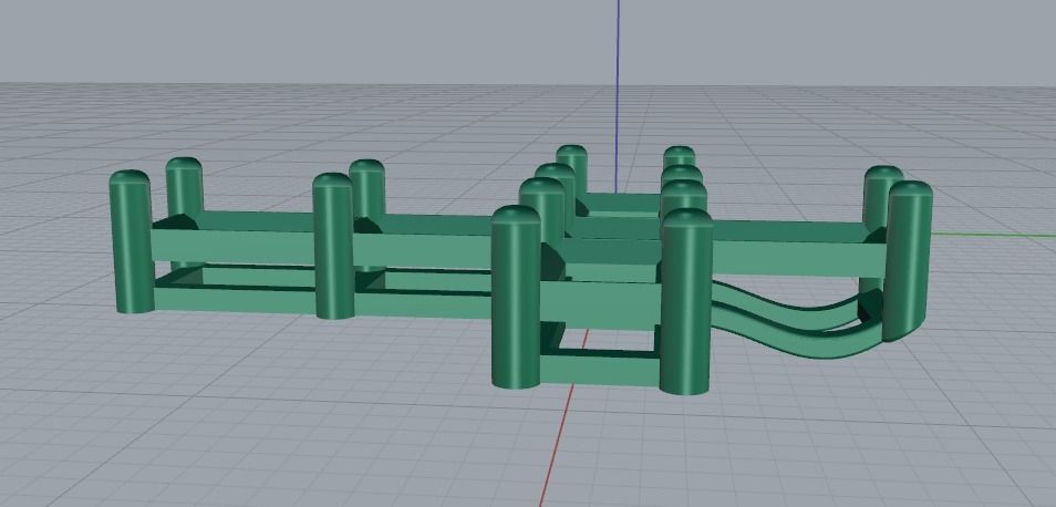 Pendant cross Model 1653 3D print model_3