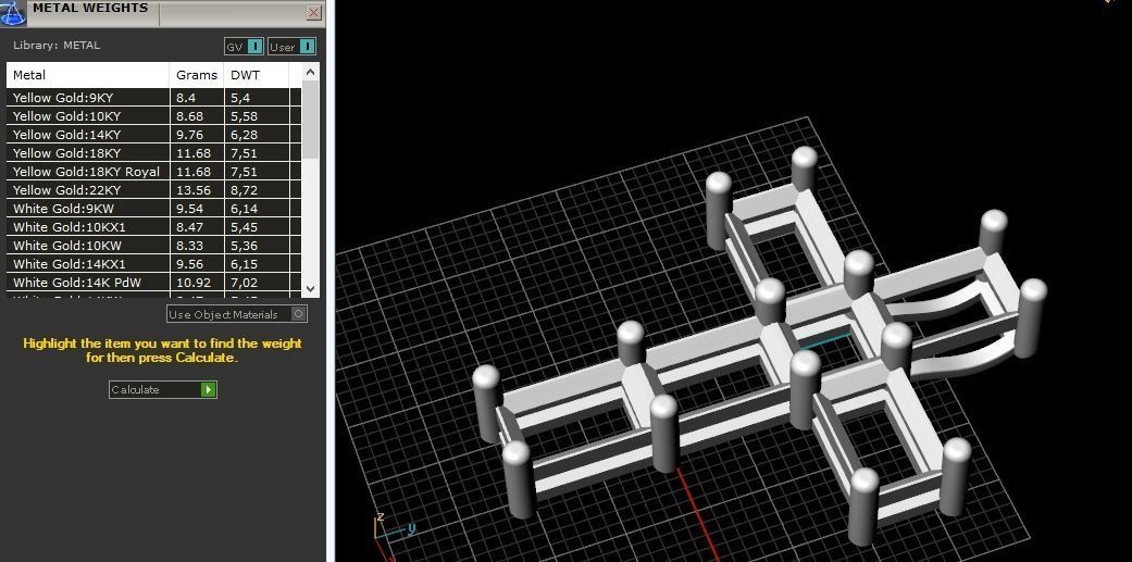 Pendant cross Model 1653 3D print model_7
