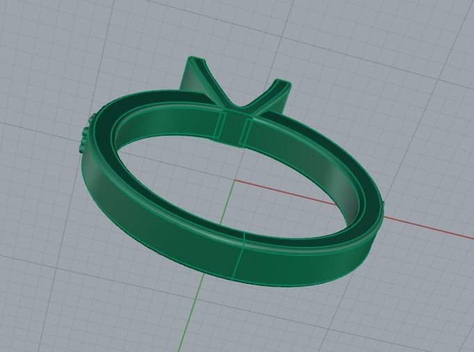 Ring 16 mm Model 1652 3D print model_4