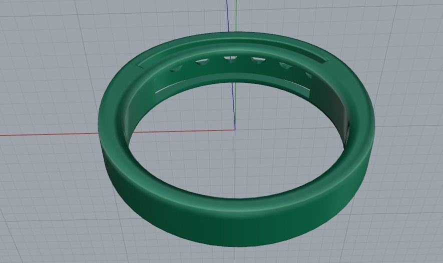 Ring 16 mm Model 1651 3D print model_3