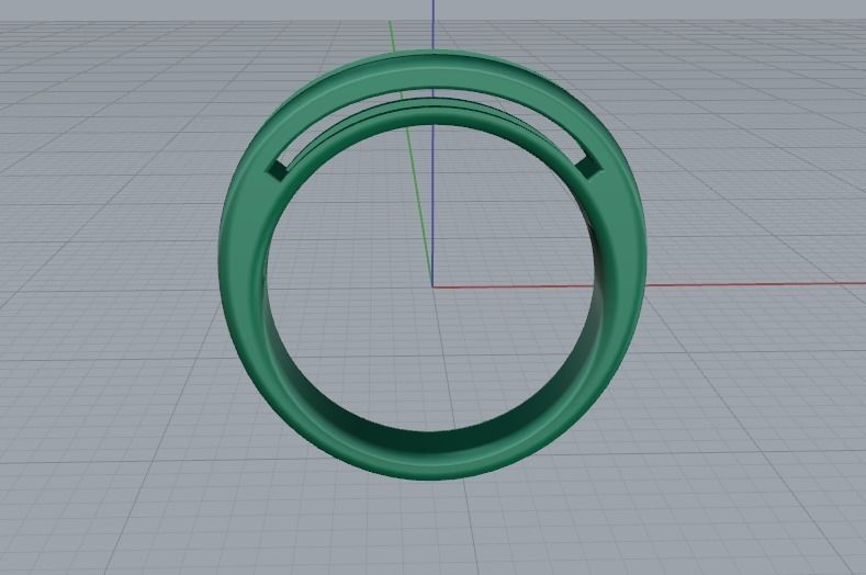 Ring 16 mm Model 1651 3D print model_4