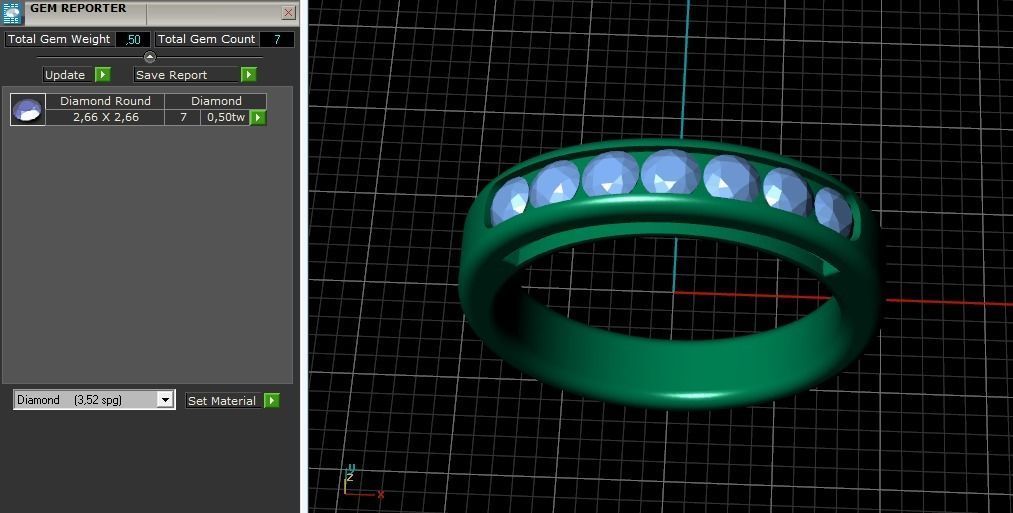 Ring 16 mm Model 1651 3D print model_9